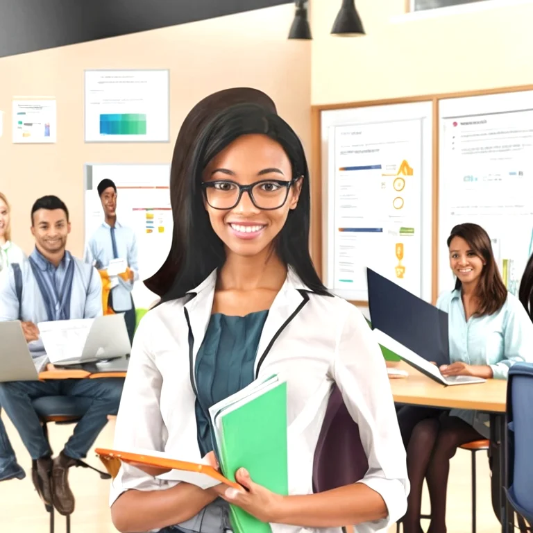 متدربون يتلقون تعليمًا مهنيًا